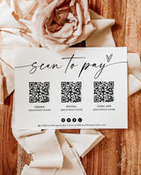 QR Code Sign | Minimalist Scan to Pay Sign