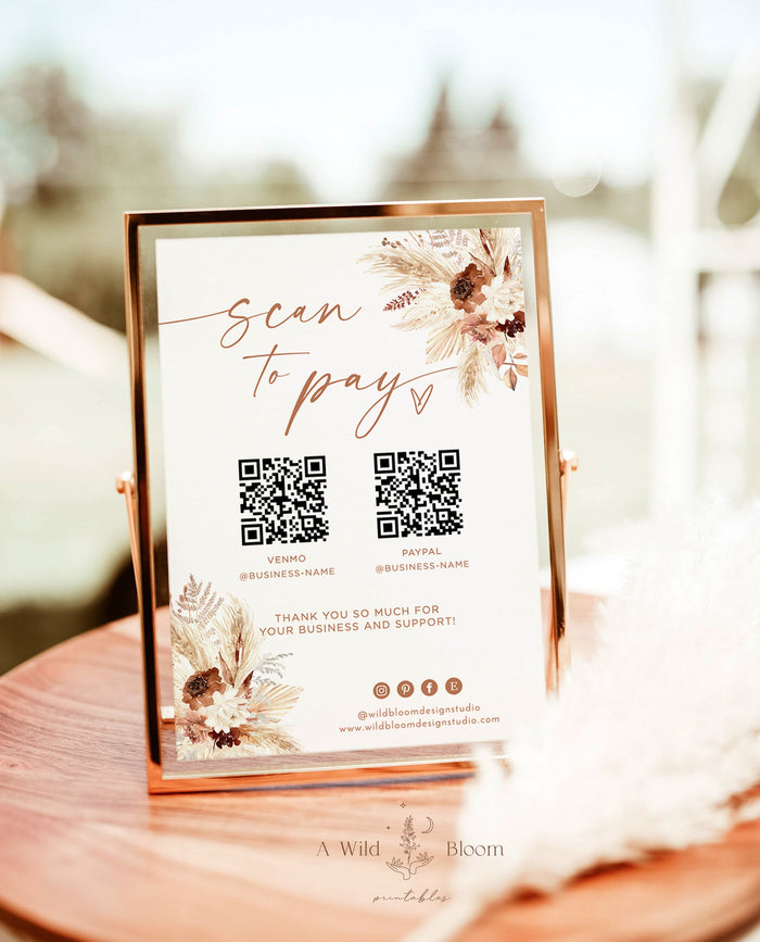 QR Code Sign | Scan to Pay Business Sign