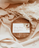 Boho Buffet Card Template | Pampas Grass Buffet Cards