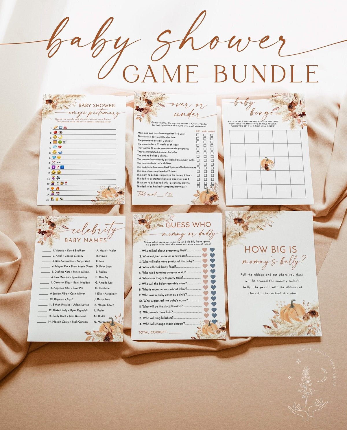 Pumpkin Baby Shower Games | Fall Baby Shower Games