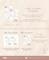 Baby Shower Advice and Predictions Card | Pumpkin Baby Shower