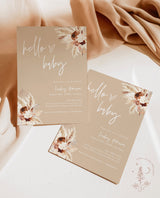 Bohemian Baby Shower Invite | Boho Baby Shower Invite