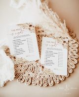The Price is Right Baby Shower Game | Boho Baby Shower Game