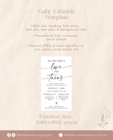 Minimalist Rehearsal Dinner Evite | Digital Rehearsal Text Invite