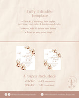 Boho Unplugged Wedding Poster | Pampas Grass Wedding