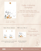 Halloween Thank You Card Template | Fall Thank You Card