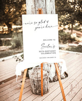 Birthday Party Welcome Sign | Modern Birthday Welcome Sign