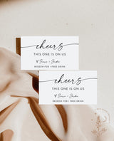 Drink Ticket Template | Minimalist Drink Ticket