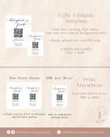 Honeymoon Fund QR Code Sign | Wedding Honeymoon Fund Sign