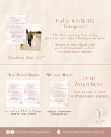 Winter Baby Shower Invitation Template | Girl Baby Shower Invite
