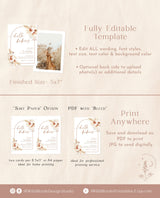 Pampas Grass Twins Baby Shower Invite | Boho Twin Baby Shower