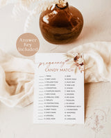 Candy Match Game | Pregnancy Candy Bar Game