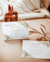Boho Happily Ever After Party Invite | Reception Party Invitation