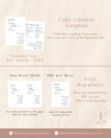 Minimalist Wedding Program | Order of Service