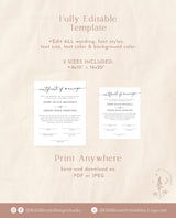 Certificate of Marriage Template | Minimalist Wedding Certificate