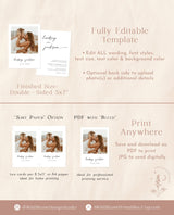 Modern Wedding Invitation Template | Editable Minimalist Wedding Invite