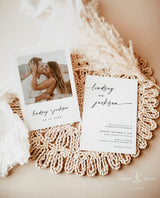 Modern Wedding Invitation Template | Editable Minimalist Wedding Invite