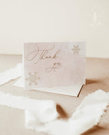 Winter Thank You Card Template | Editable Thank You Cards