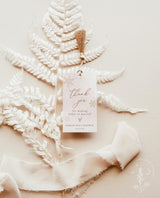 Winter Baby Shower Favor Tag Template | Snowflake Baby Shower