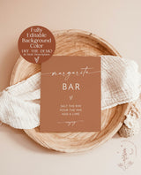 Bridal Shower Margarita Bar Sign | Modern Bridal Brunch Margarita Bar