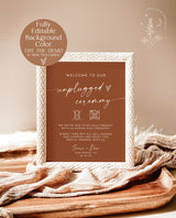 Minimalist Unplugged Ceremony Wedding Sign | Modern Unplugged Ceremony Sign