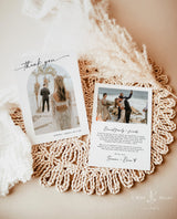Photo Thank You Card | Boho Modern Wedding Thank You Card