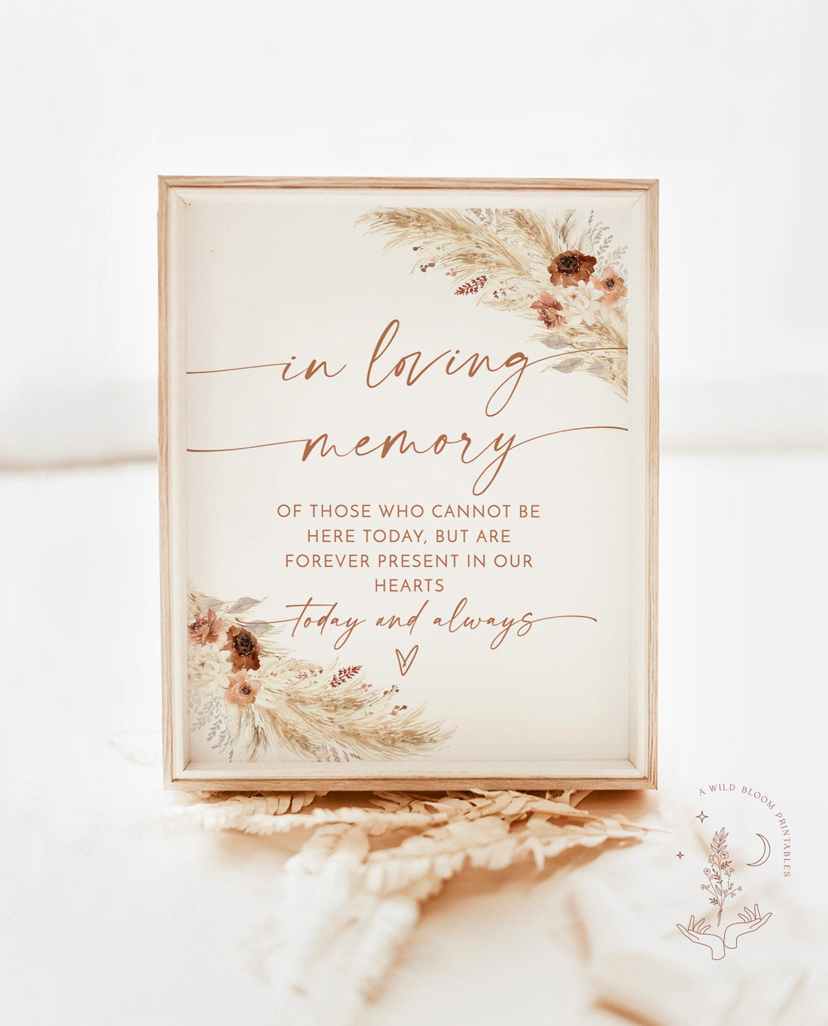 In Loving Memory Sign | Forever in Our Hearts Wedding Sign