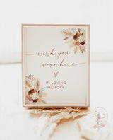 Wish You Were Here Sign | In Loving Memory Sign