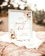 Please Sign Our Guestbook Sign | Modern Boho Wedding Guestbook