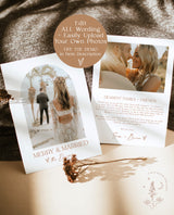 Merry and Married Christmas Card | Minimalist Christmas Photo Card