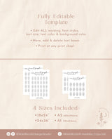 Modern Wedding Seating Chart | Minimalist Seating Chart
