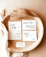 Minimalist Baby Shower Invitation | Modern Baby Shower Bundle