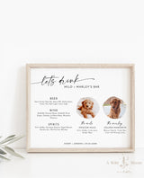 Dog Signature Drink Sign | Pet Signature Cocktail Sign