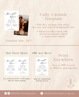 Minimalist Rehearsal Dinner Invitation | Modern Minimalist Wedding Rehearsal Invite