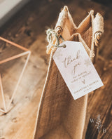 Winter Baby Shower Favor Tag Template | Snowflake Baby Shower