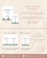 Winter Baby Shower Favors Sign | Rustic Pine Shower Favors Sign