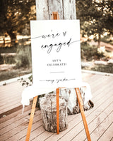 Engagement Party Welcome Sign | Minimalist Engagement Sign