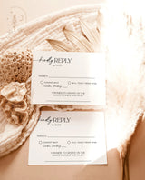 Modern RSVP Card | Minimalist Wedding Response Card