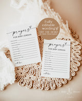 Prayers for Baby Card | Minimalist Baby Shower