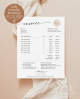 Minimalist Invoice Template | Boho Small Business