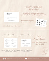Modern RSVP Card | Minimalist Wedding Response Card
