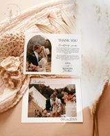Photo Thank You Card | Minimalist Wedding Thank You Card