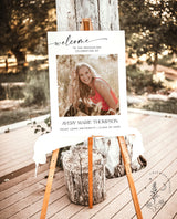 Graduation Party Welcome Sign Template | Photo Graduation Welcome Poster