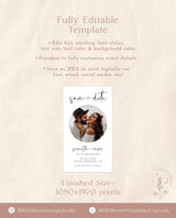 Electronic Save the Date | Modern Minimalist Save the Date