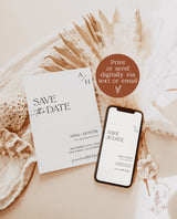 Photo Save the Date Template | Modern Save the Date Template
