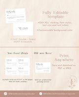 Minimalist RSVP Postcard | Modern Wedding Response Card