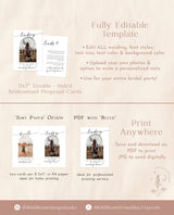 Bridesmaid Photo Card | Will You Be My Bridesmaid