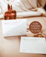 Advice and Wishes Card | Modern Bridal Shower