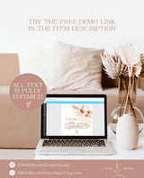 Boho Bridal Shower Cupcake Toppers | Pampas Grass Bridal Shower