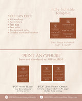 Telephone Guestbook Sign Template | Audio Guestbook Sign